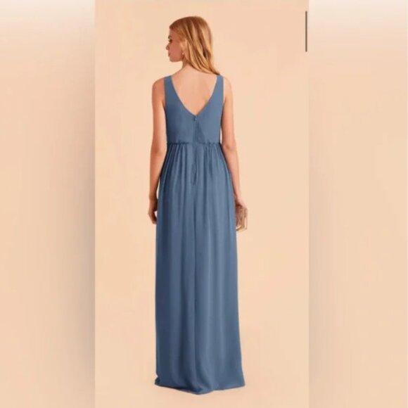 NWT Birdy Grey Laurie Empire Dress Twilight Chiffon bridesmaid formal gown S - Picture 2 of 10